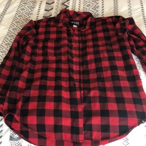 Red and Black checkered flannel